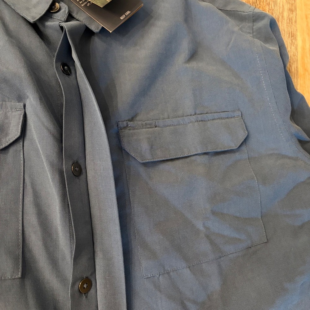 Royal Robbins Sonoran Desert LS Shirt Mens XL Blue Tencel Blend Y422042 NWT - Picture 8 of 13